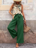 Two Piece Set Of Sleeveless Top and Pants
